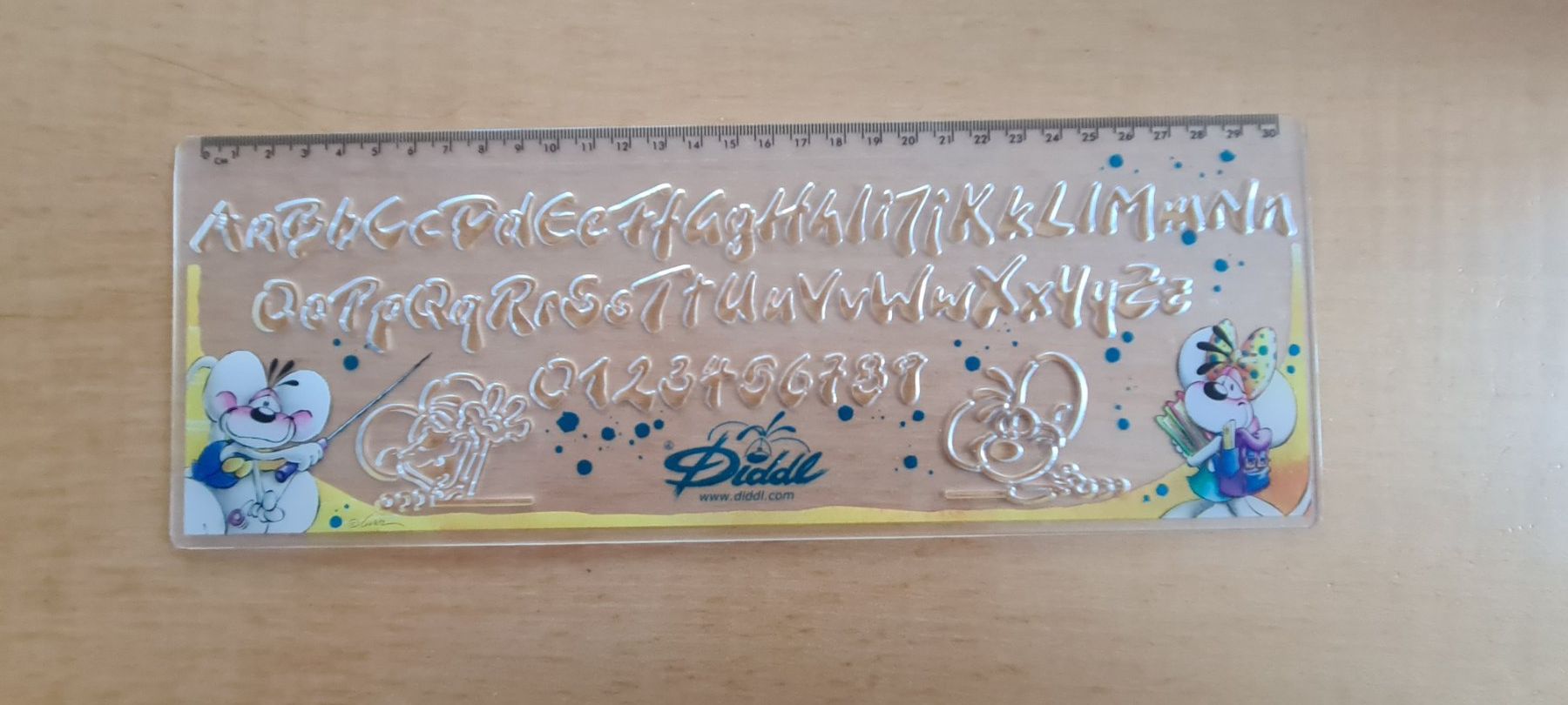 Sciablone: Diddl Schablone Lineal Buchstaben Zahlen – Usato da Killwangen venduto da KIANA08