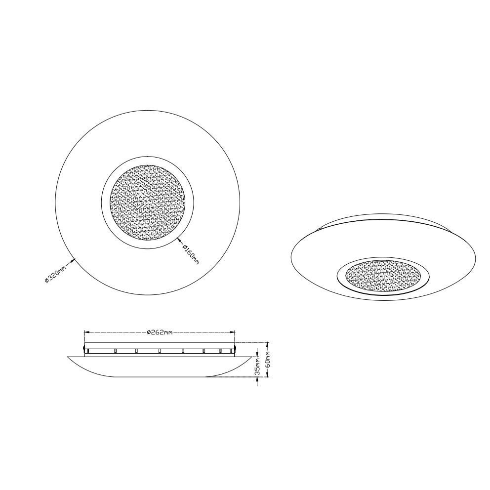 Lampadari & plafoniere: LED Deckenleuchte, Gold, 32 cm Ø – Nuovo (secondo la descrizione) da Kreuzlingen venduto da Smart-Light 3