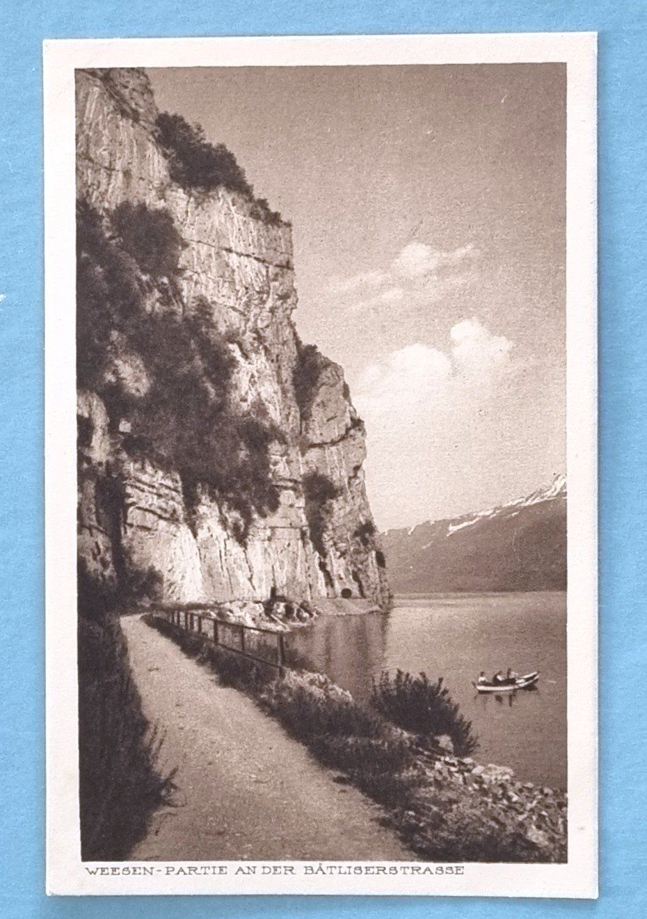Cartoline postali: Weesen - Partie an der Bätliserstrasse - Ruederboot – Usato da Rothrist venduto da RROENK