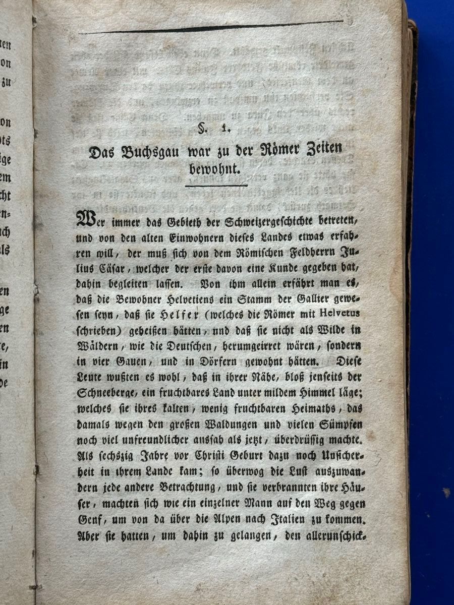 Libri: Geschichte der Landgrafschaft Buchsgau. 1819. – Usato da Adliswil venduto da buch_und_kunst 3