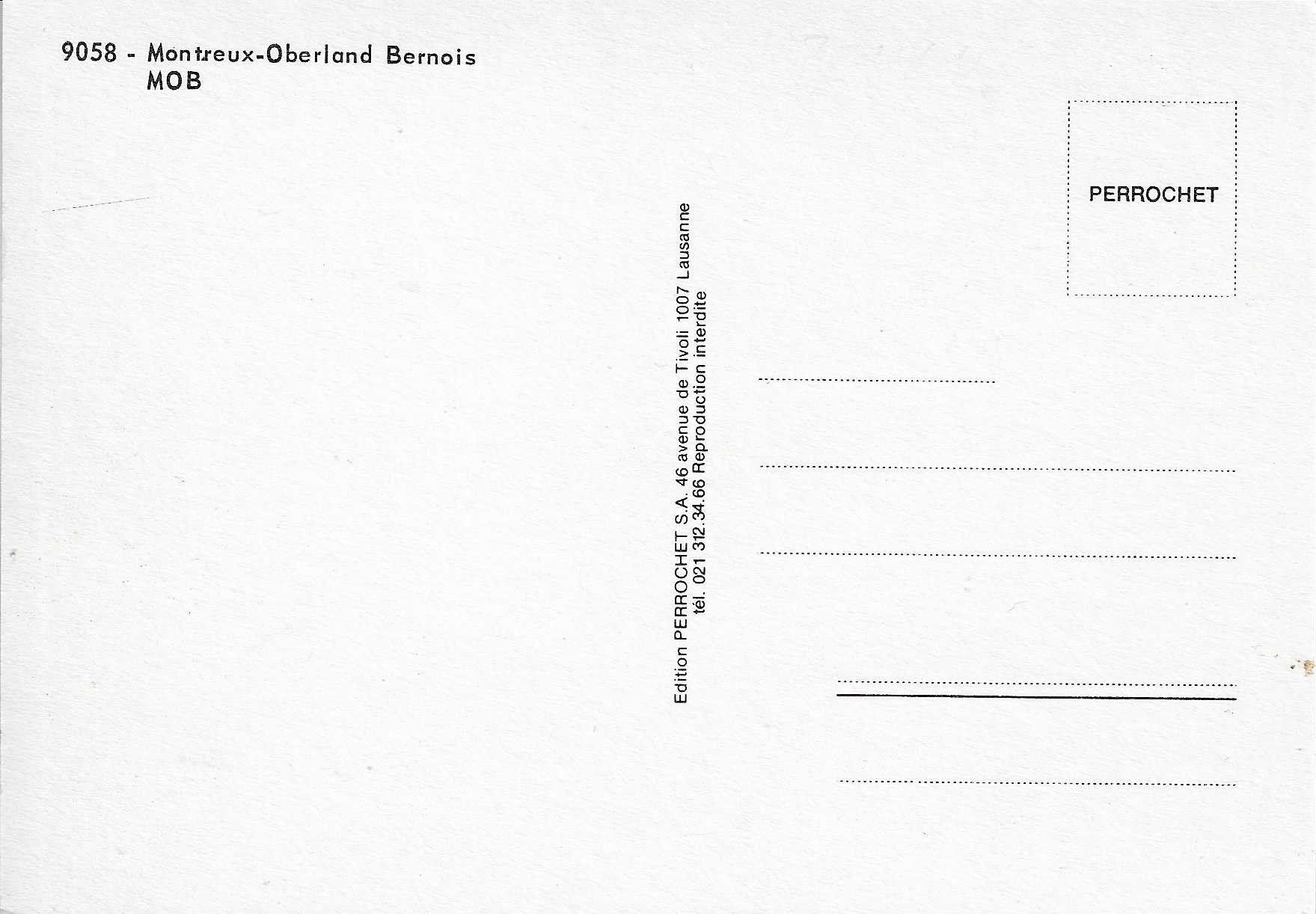 Cartoline postali: Montreux-Oberland Bernois MOB – Nuovo (secondo la descrizione) da Rothrist venduto da Stranglehold 1