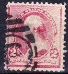 Timbre AMERIQUE rare USA 1890, Washington rose, oblitéré