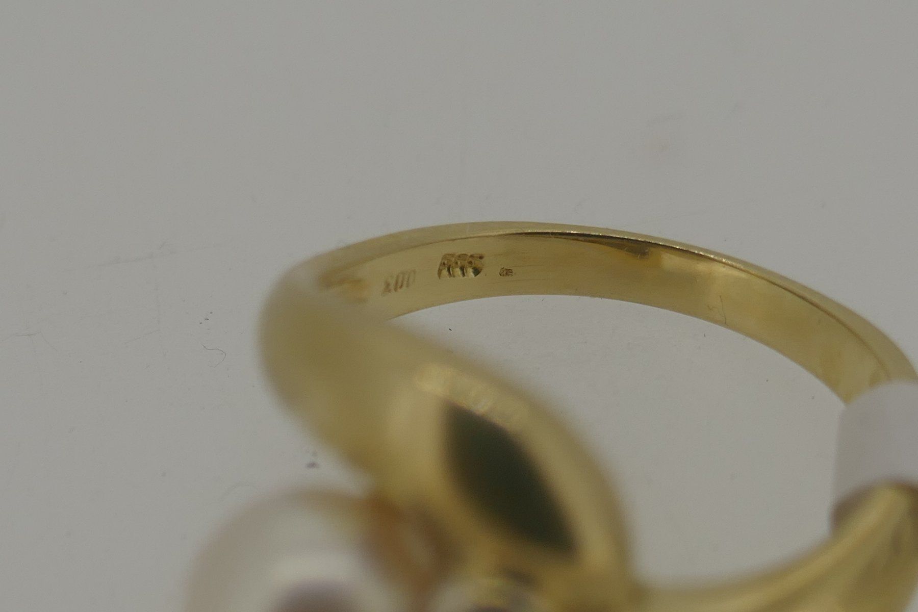 Anelli: Schöner Brillant Perle Ring  14 kt. Ringgr. 55 – Usato da Schaffhausen venduto da swisswatches-andmore 3
