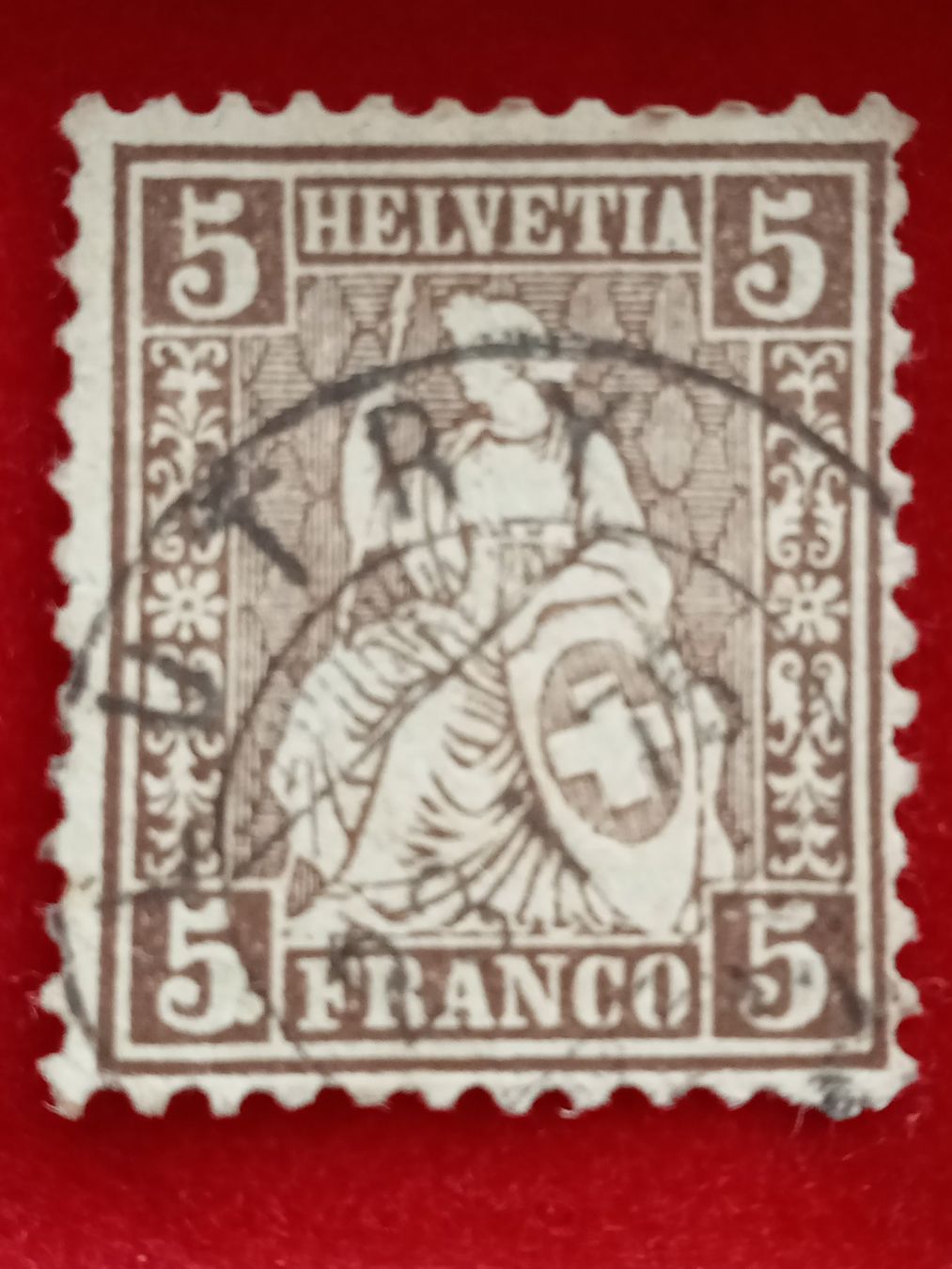 Tous les timbres: Helvetia 5 Rappen – D'occasion à Alpnach Dorf par ake-7x7v