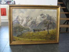 Eiger - Mönch - Jungfrau, Signiert mit  W.Thamm, alter Druck