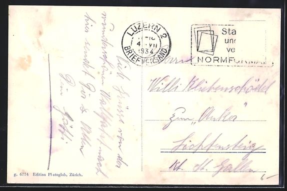 Cartoline postali: Flüeli-Ranft, Geburtshaus des. sel. Bru – Usato da Berlin venduto da bartko-reher 1
