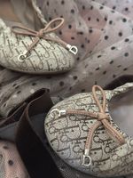 CHRISTIAN DIOR oblique logo zen ballerinas, 38