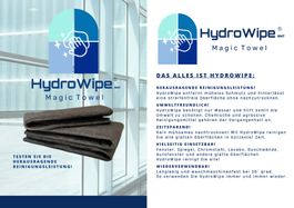 HydroWipe zum Fensterputzen   Ohne nachzutrocknen.