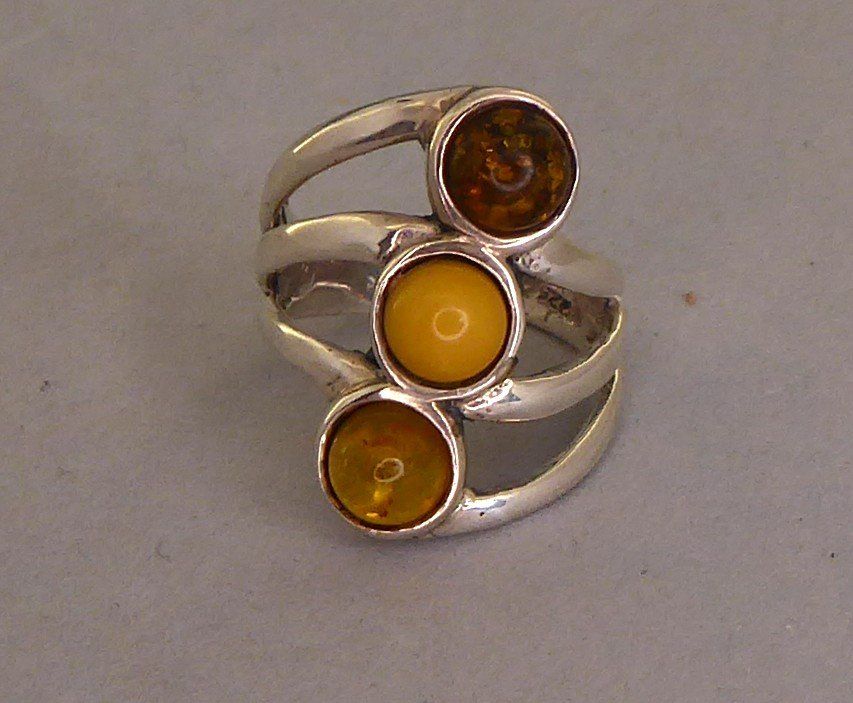 Ringe: Ring 925er Silber Bernstein – Gebraucht aus Muri AG von Lineli2020 4