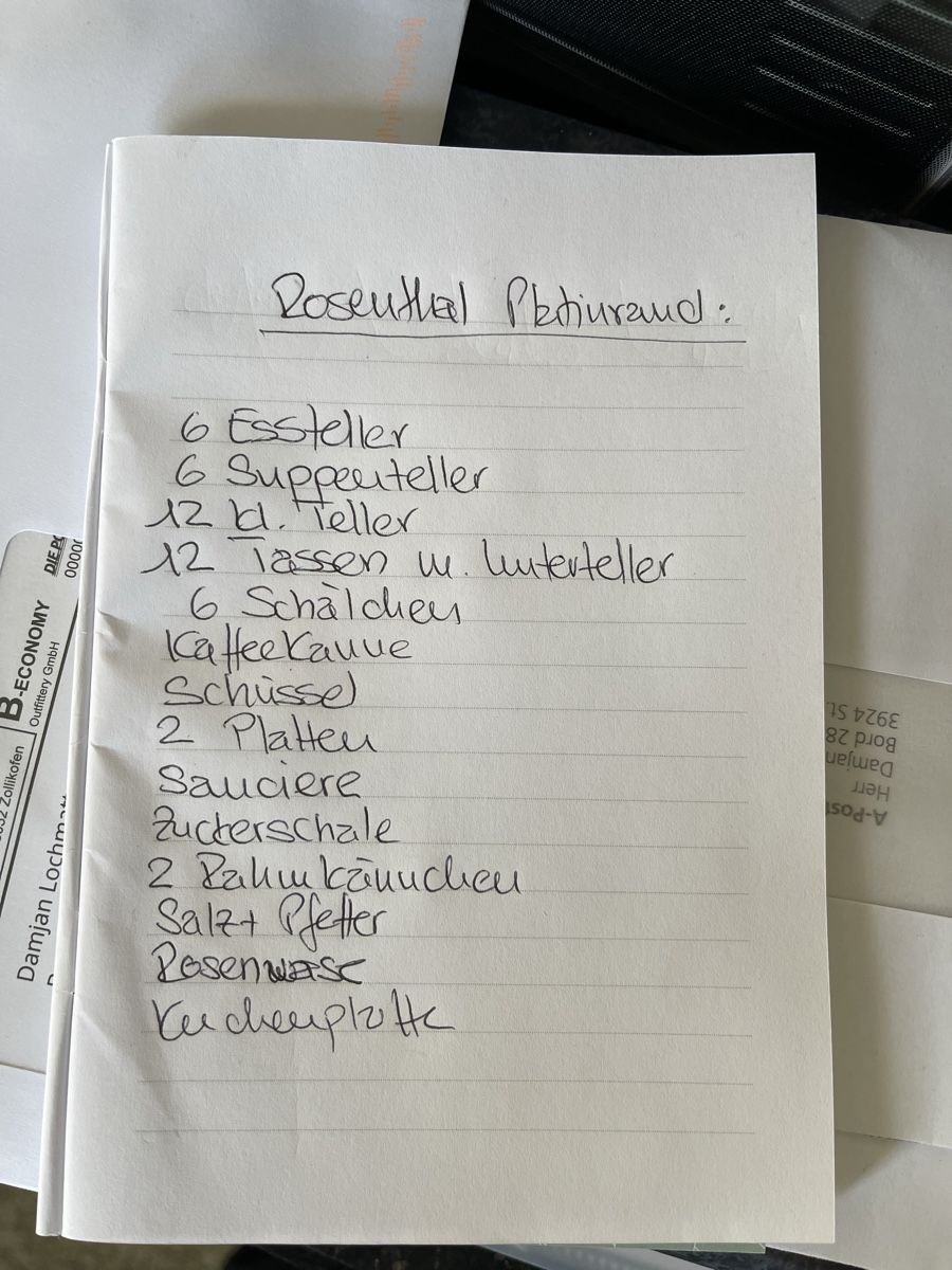 Rosenthal Services de table: Rosenthal Geschirr mit Platinrand – D'occasion à St. Niklaus VS par DaDoLo 2