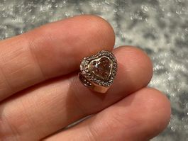 Pandora Charm 14 K Roségold - Herz + funkelnde Zirkonia 💖
