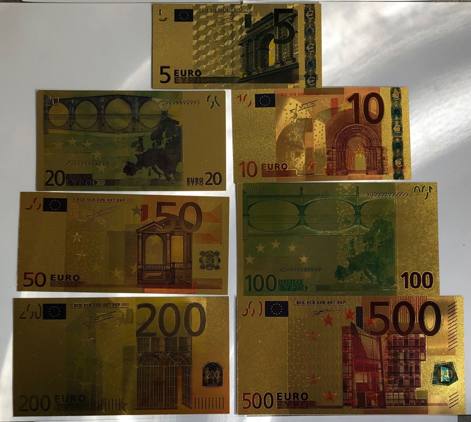 Tutti le monete: goldene Euro Noten! – Nuovo e nell'imballaggio originale da Altstätten SG venduto da ChangeMaker 3