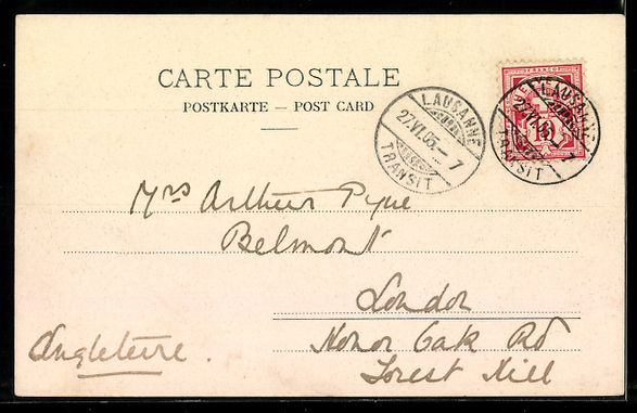Cartoline postali: AK Lausanne, Teilansicht mit Schloss – Usato da Berlin venduto da bartko-reher 1