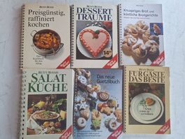 6 STK BETTY BOSSI KOCHBÜCHER