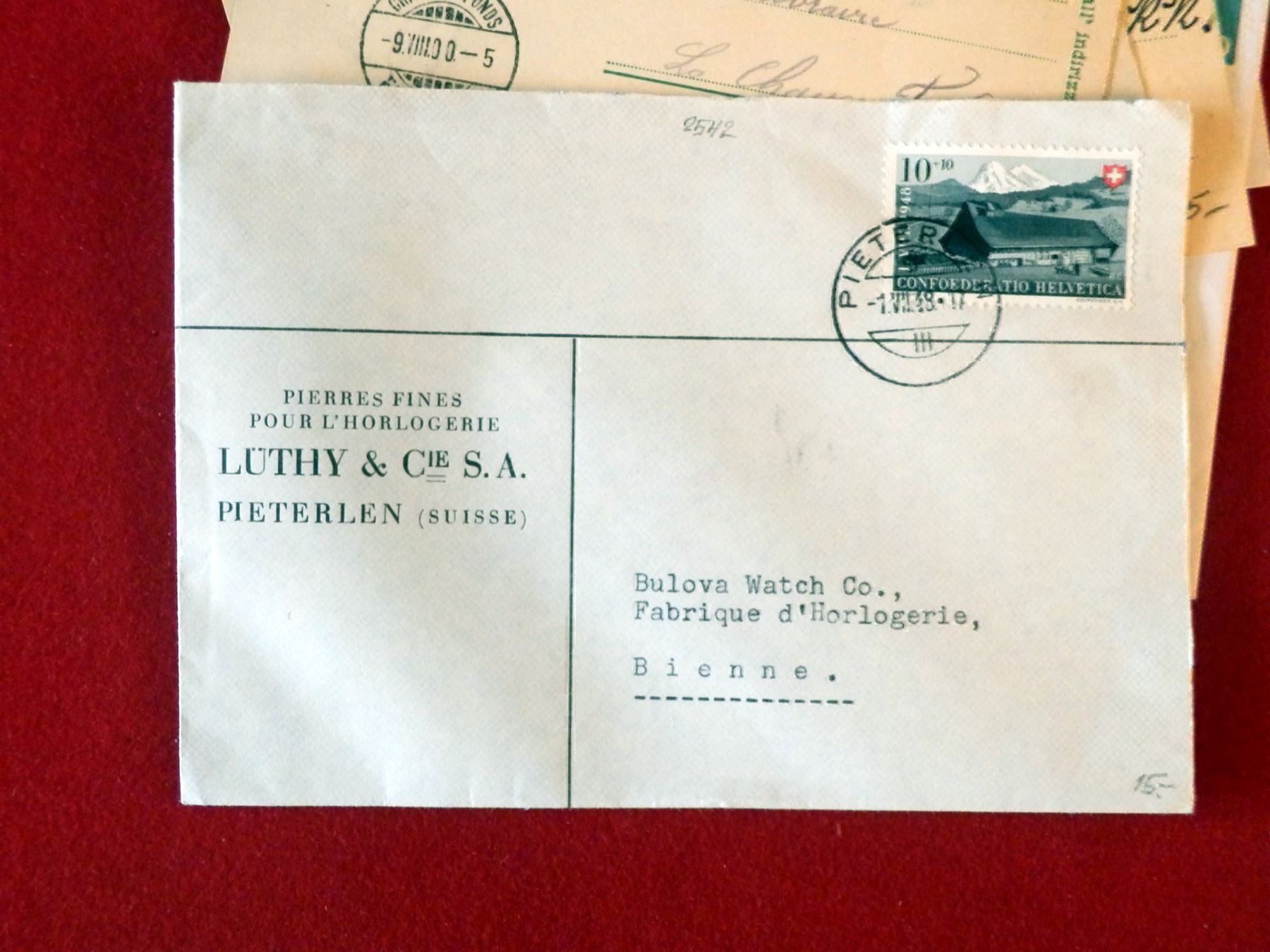 Alle Briefmarken: Lot mit 7 Bedarfsbriefen und Karten – Gebraucht aus Ueberstorf von dinbau 6