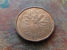 CANADA 1 Cent 1986