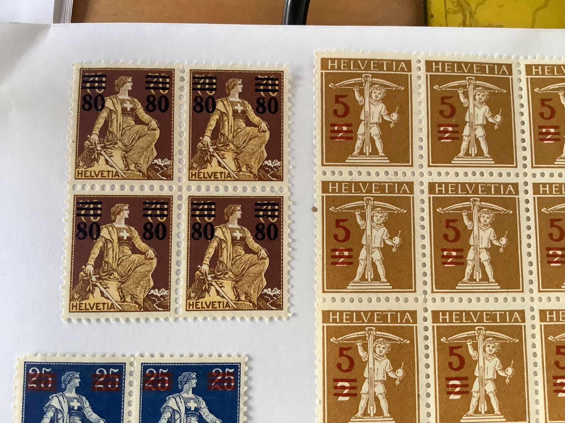 Tous les timbres: Aufbrauchsausgaben Schweiz postfrisch 1915 - 1930 – Neuf (Voir description) à St. Gallen par herbrig2 2