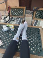 Socken grau mit Motiv Baumwollmischung guter Zustand