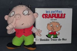 Livre et Peluche Les Petites Crapules: Amédée Trous-de-nez