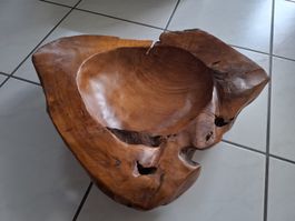 Rustikale Holzschale, Deko-Objekt, Unikat, Top Zustand!