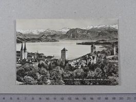 Luzern, Hofkirche, Museggtürme, Alpen
