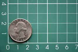 währung usa quarter dollar 1989