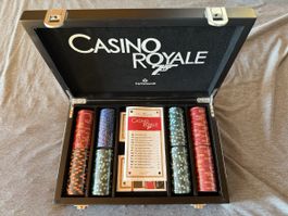 Casino Royale Pokerkoffer mit Spielkarten und Chips neu