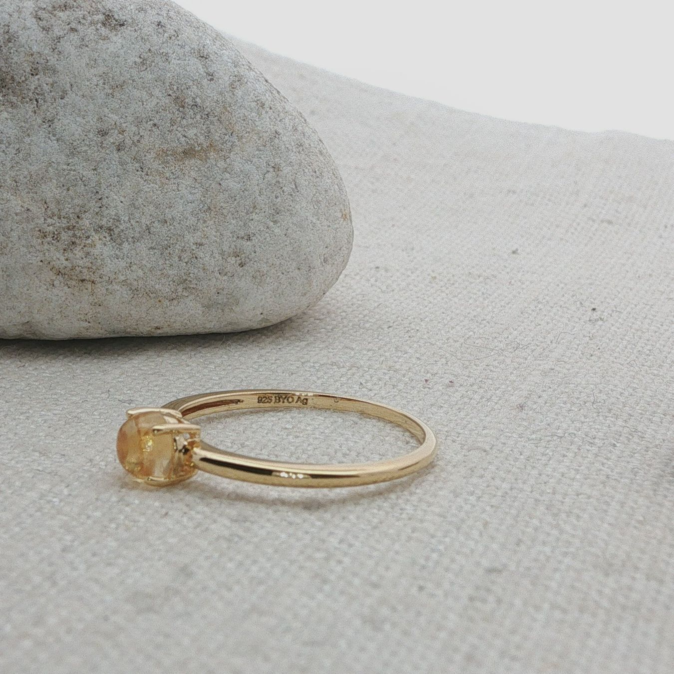Olga Ribler Anelli: Feiner Silber Ring 925 mit Citrin Grösse 61 – Nuovo (secondo la descrizione) da Luzern venduto da Schmuckoutlet 3