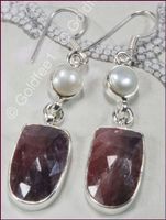 TOURMALINE , TURMALIN Ohrhänger 925 Silber