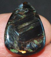 Anhänger gelocht L-7294 – Pietersit Cabochon 9.60 Karat ca.