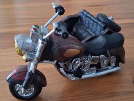 Motorrad mit Seitenwagen Dekoration Figur