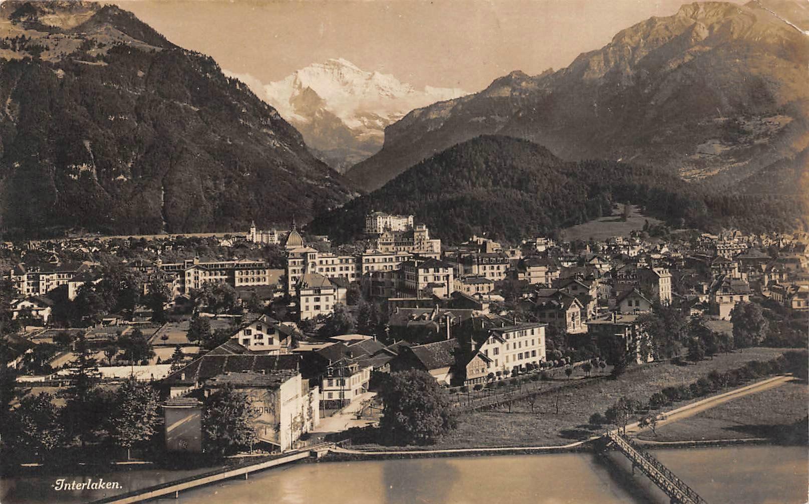 Cartoline postali: Interlaken – Usato da Ottikon b.Kemptth. venduto da Neptun1974
