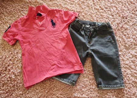 junge set Ralph Lauren und kurze Hosen Molo