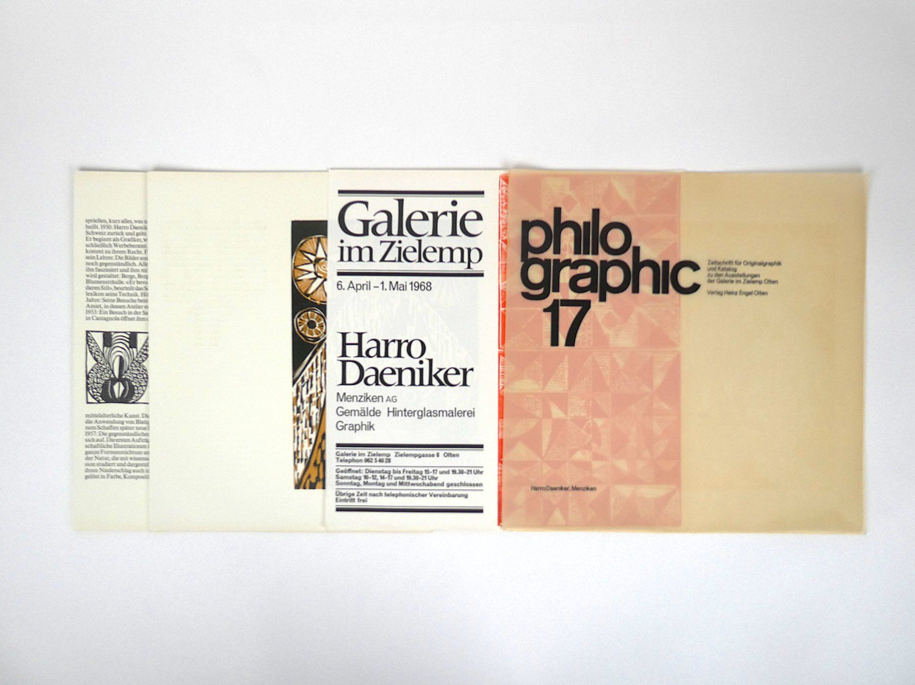 Zeitschriften & Magazine: philographic 17 Zeitschrift - Harro Daeniker – Gebraucht aus Urtenen-Schönbühl von Restwert_Schoenbuehl 2