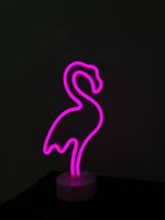Neon LED Deko Licht Flamingo für Party oder Gaming-Zimmer