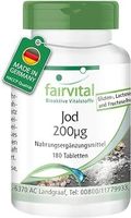 Fairvital Jod 200 µg – 180 vegane Tabletten