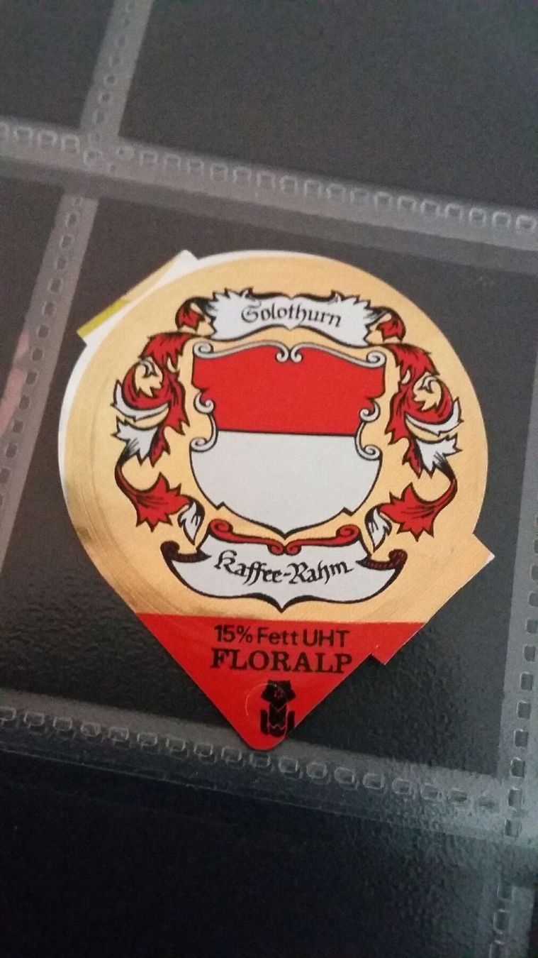 Kaffeerahmdeckel: KRD aus Serie 12 / Nr. 18 – Gebraucht aus Goldau von Soundbookie