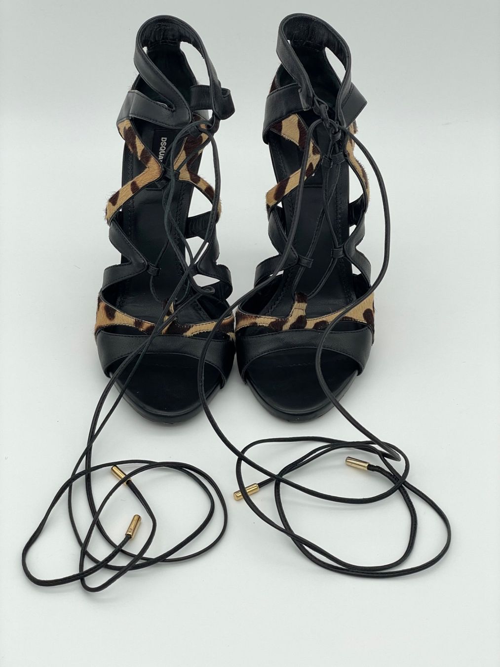 Dsquared2 Scarpe da donna: Dsquared2 Shoes Leopard Print Lace-Up EU 39 – Usato da Zürich venduto da shoe_shop 6