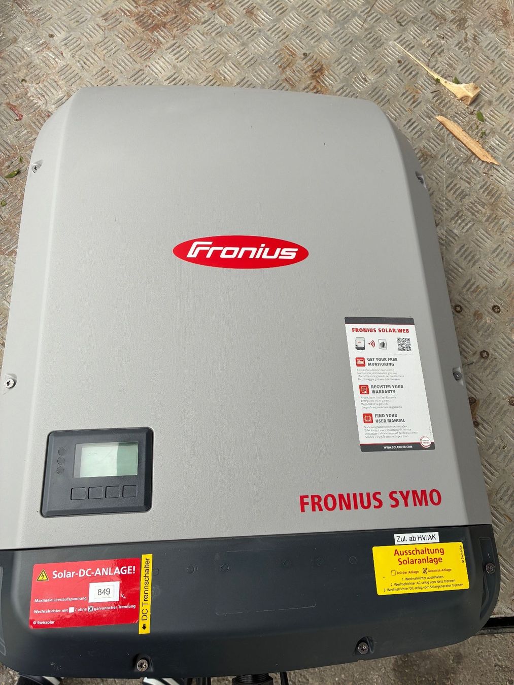 Fronius Inverter: Wechselrichter – Usato da Hünenberg See venduto da BoAr 2