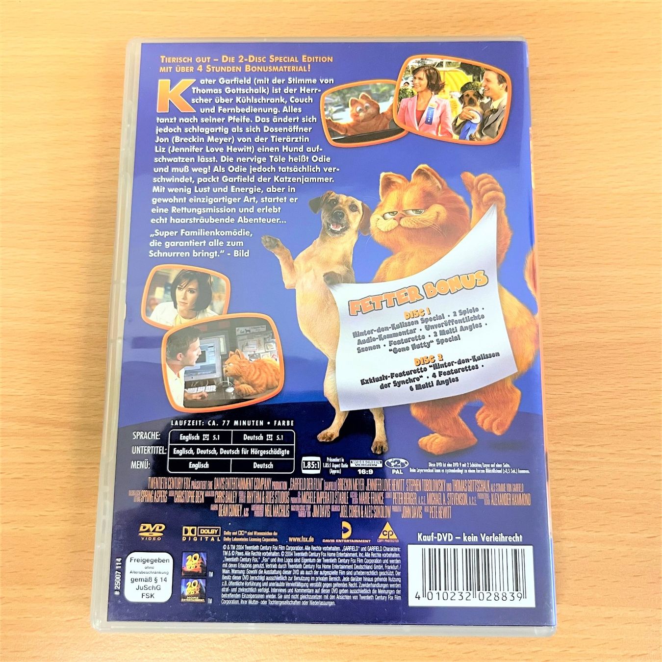 Tutti i DVDs: DVD - Garfield - Der Film - Special Edition – Usato da Amlikon-Bissegg venduto da allerlei-versand 3
