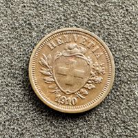 1 Rappen Schweiz Wappen 1910