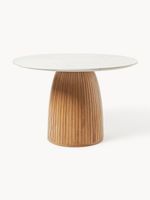 Runder Esstisch Nelly Marmor-Tischplatte,115 cm.CHF2249-60%