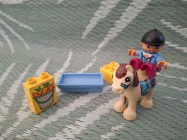 LEGO Duplo Kind (Mädchen) mit Pony