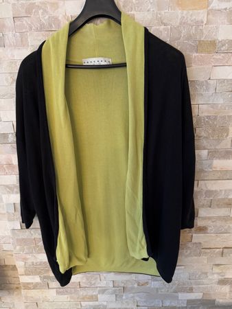 Zucchero Cardigan schwarz/hellgrün Grösse 38