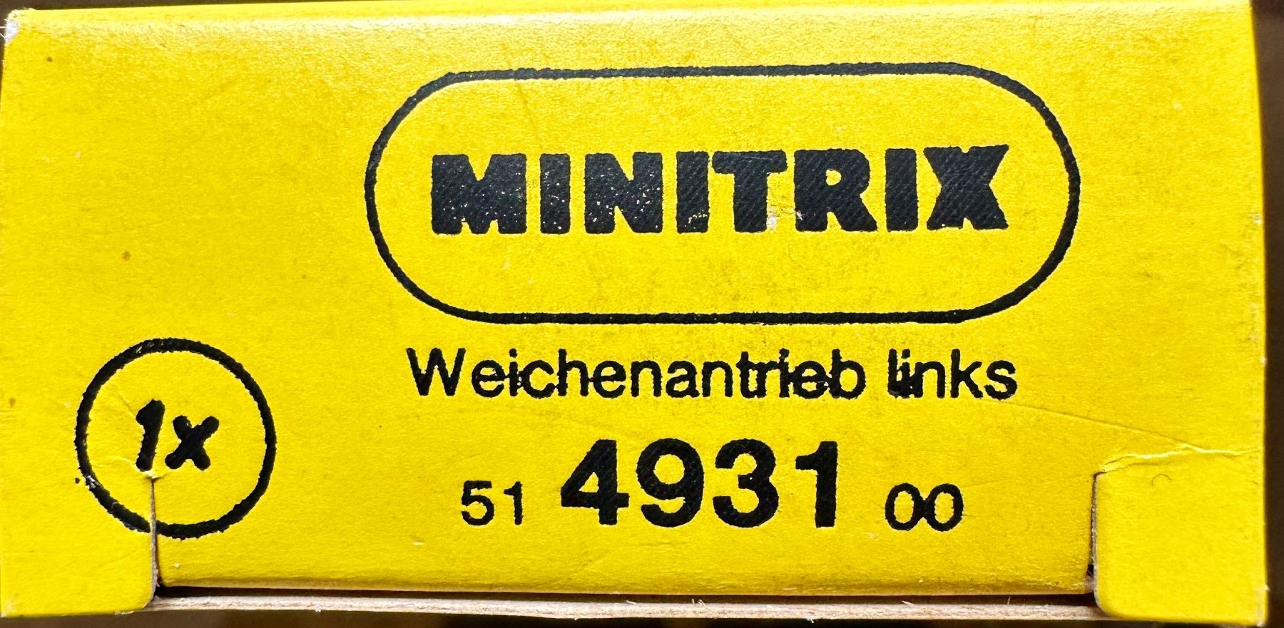 Trix Modelleisenbahnen: Minitrix 4931 Weichenantrieb links – Neu und originalverpackt aus Burgdorf von Gedora