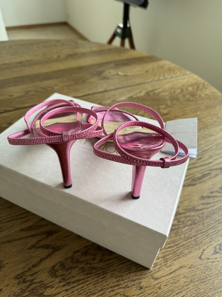 Jimmy Choo Damenschuhe: Jimmy Choo Pink Sandals - Size 39.5 – Gebraucht aus Zürich von zurich_230 2