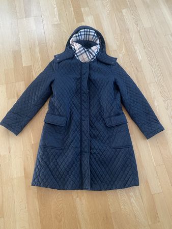 Burberry Quilted Coat, black, Size M, Winter Ready!