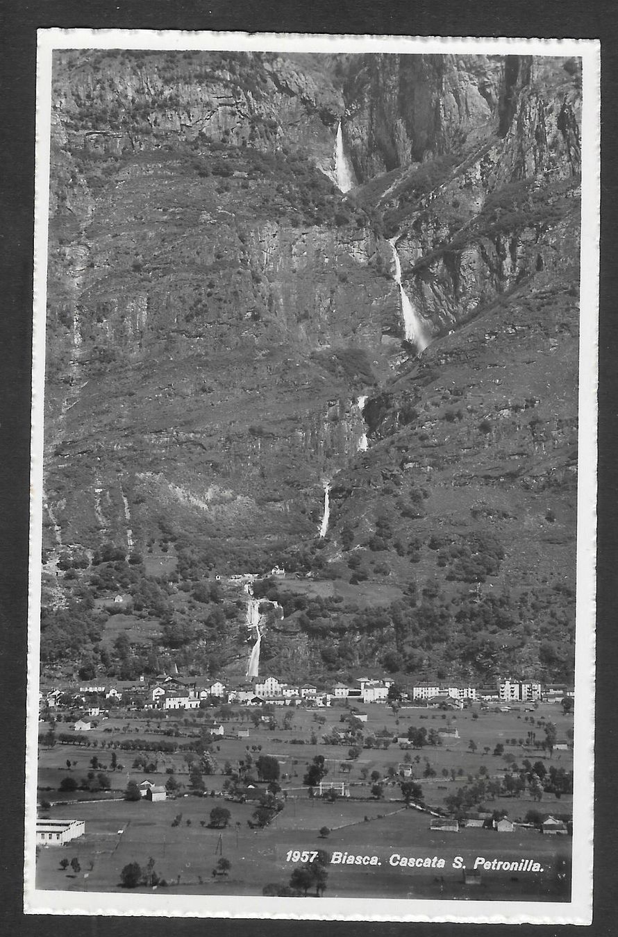 Cartoline postali: Biasca Cascata S. Petronilla – Usato da Olten venduto da clotaldi