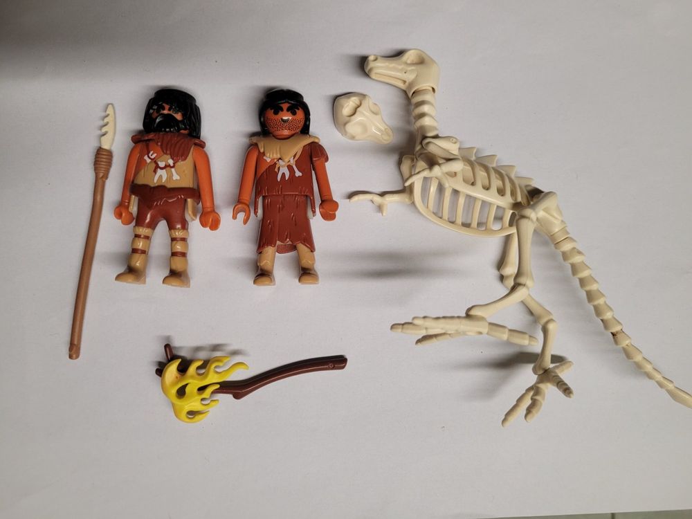 6-tlg Miniatur Lagerfeuer Set - Primitiven Figuren Für Diorama