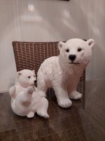 Eisbär Mama mit Jungem